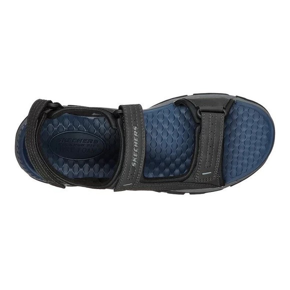 Skechers® Relaxed Fit Tresmen Garo Men\'s size 13 Sandals Black Vegan NEW in Box